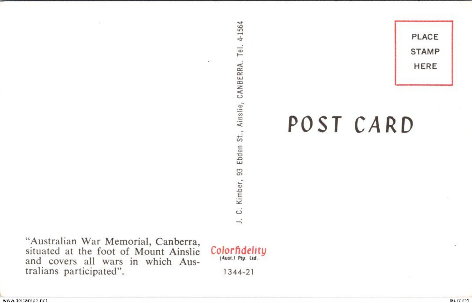 (1 P 31) OLDER - Australie - (not Posted) ACT - Australian War Memorial - Canberra (ACT)
