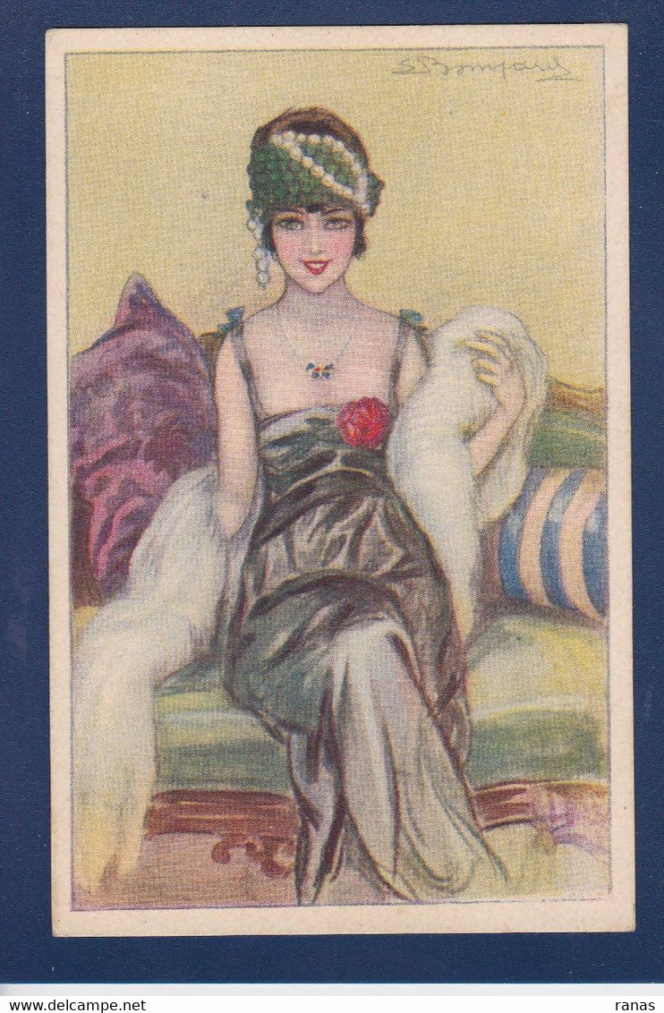 CPA BOMPARD Illustrateur Italien Art Déco Femme Woman Non Circulé 434-1 - Bompard, S.