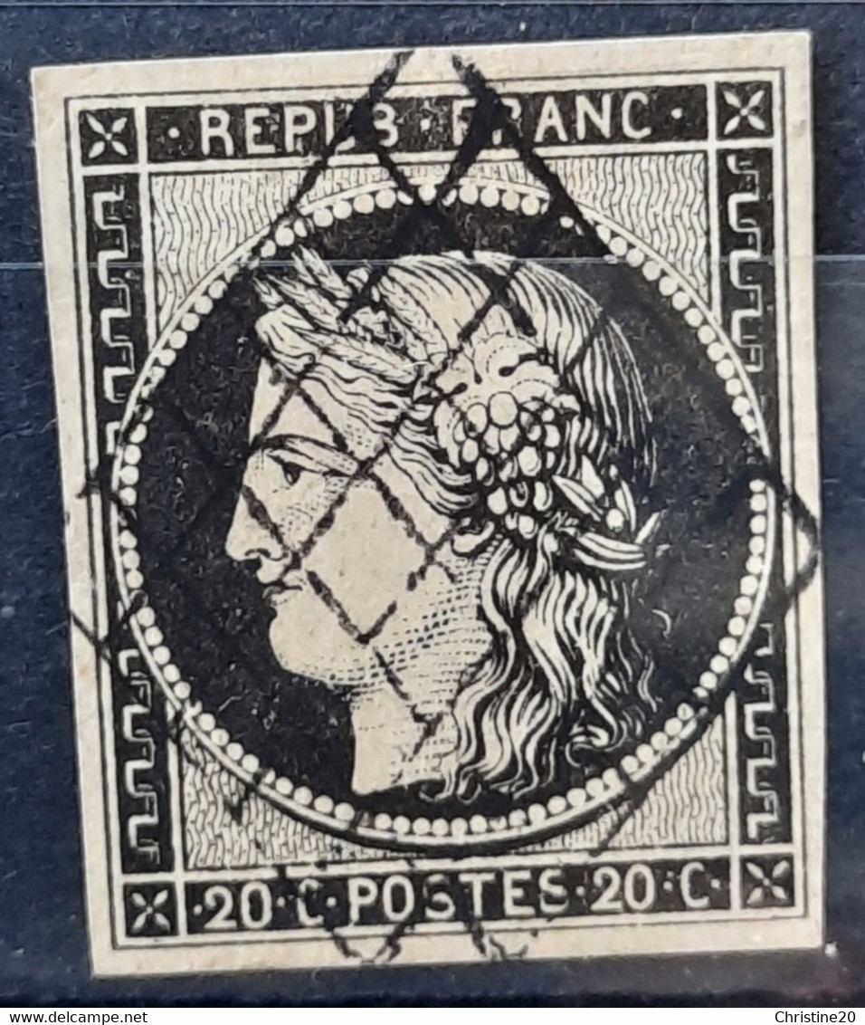 France 1849 N°3 Ob TB  Cote 70€ - 1849-1850 Ceres