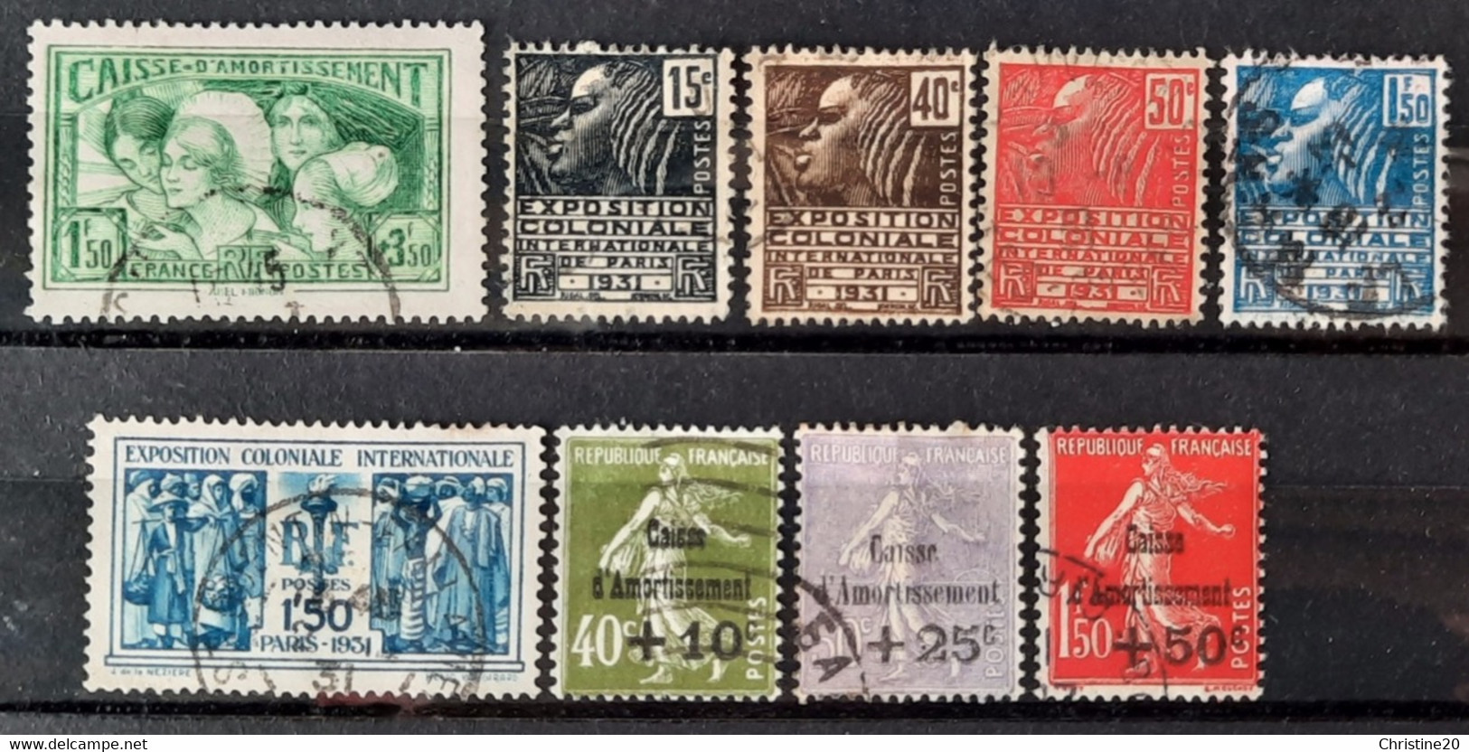 France 1931 Année Complète N°269/277 Ob TB Cote 444€ - ....-1939