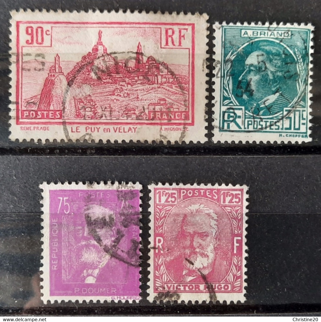 France 1933 Année Complète N°290/93 Ob TB Cote 14€ - ....-1939