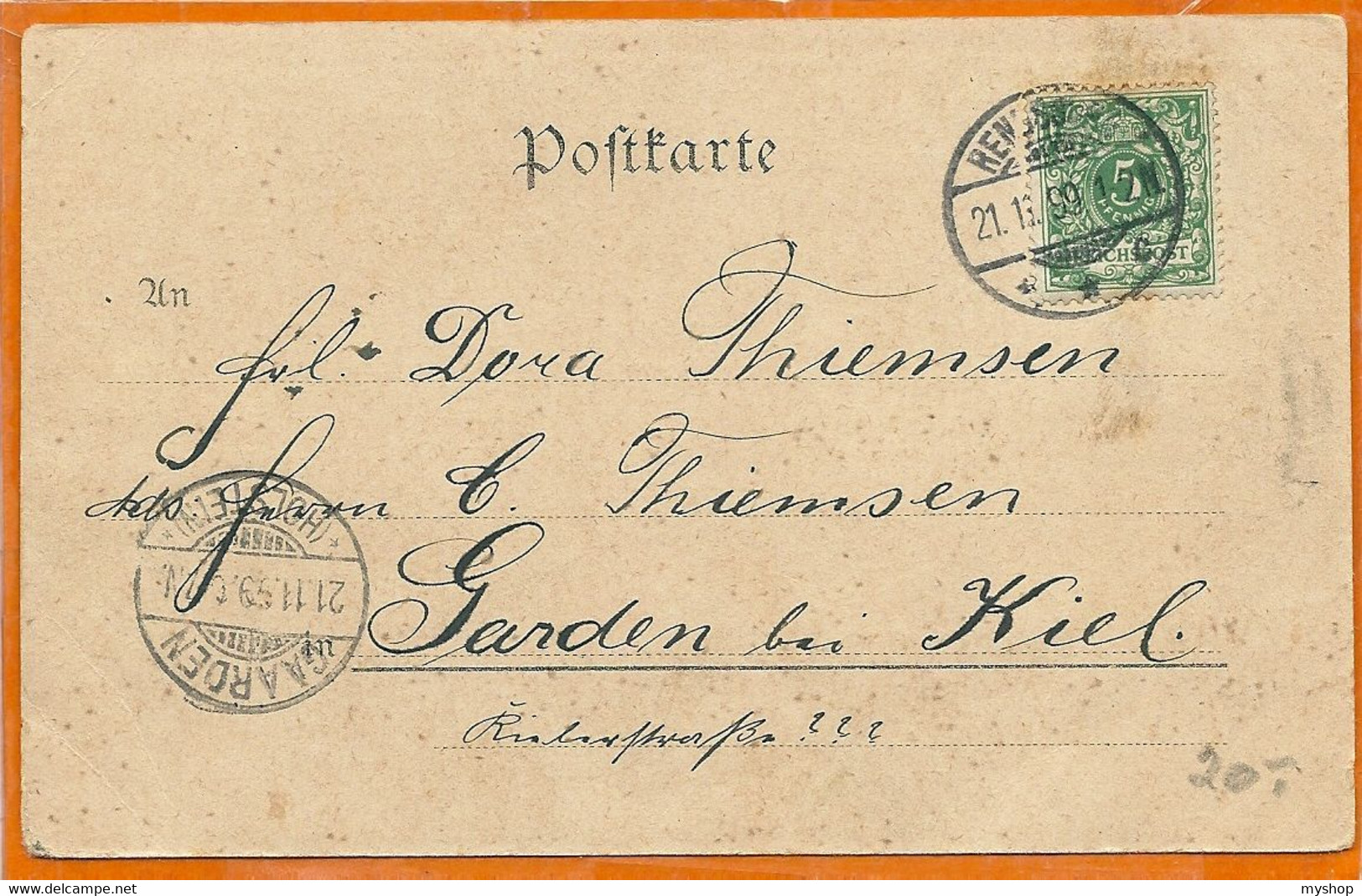 D075_GRUß Aus RENSBORG * PANORAMA Vom RARADEPLATZ SENT 1899 - Radebeul