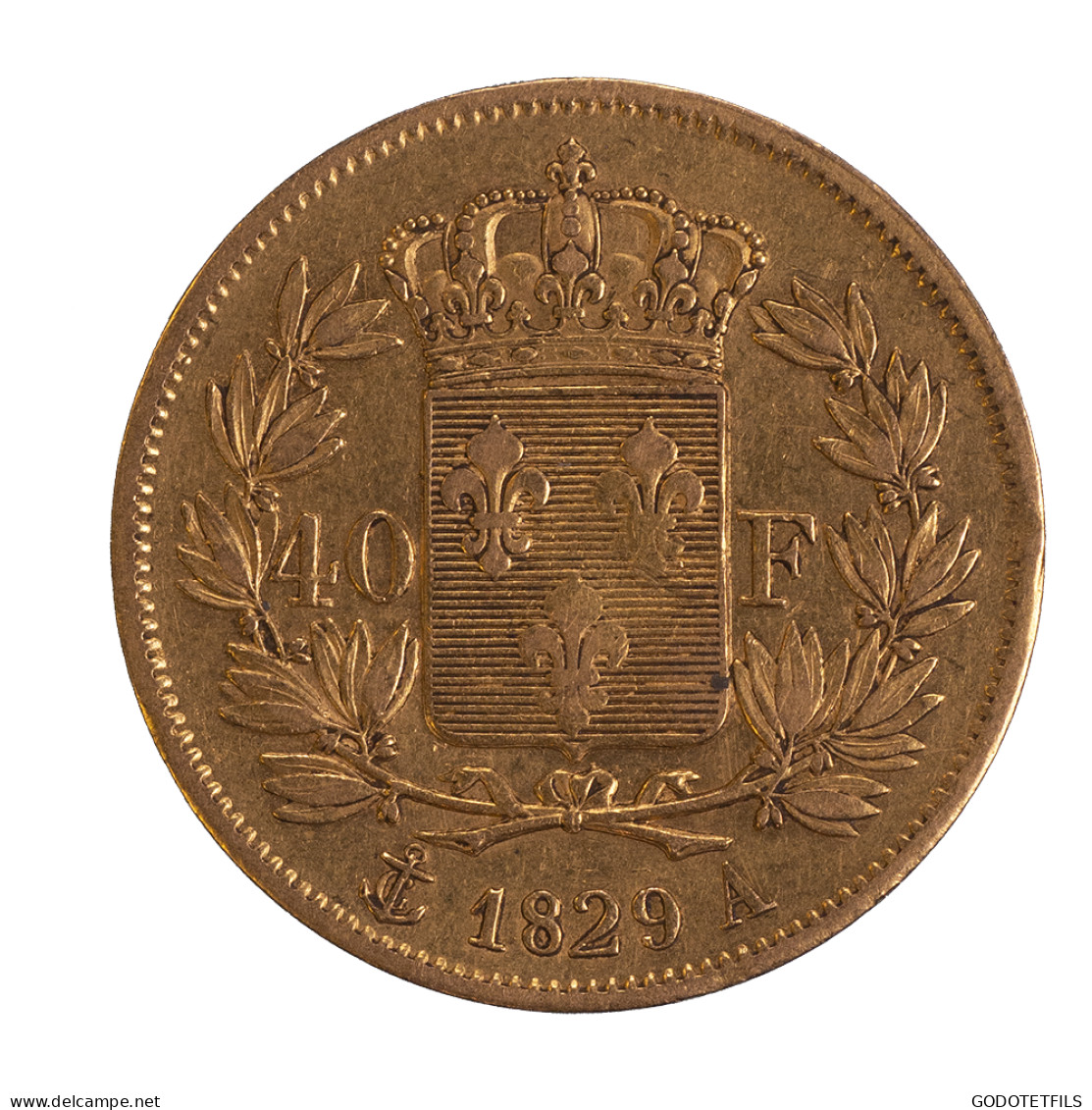 Charles X-40 Francs 1829 Paris - 40 Francs (gold)