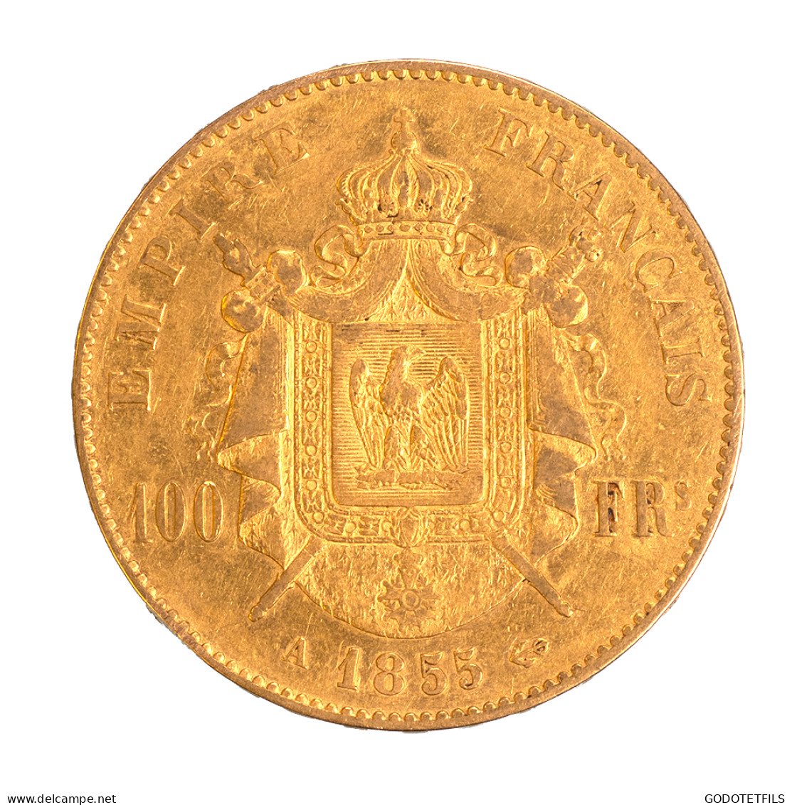 Second-Empire-100 Francs Napoléon III, Tête Nue 1855 Paris - 100 Francs (goud)