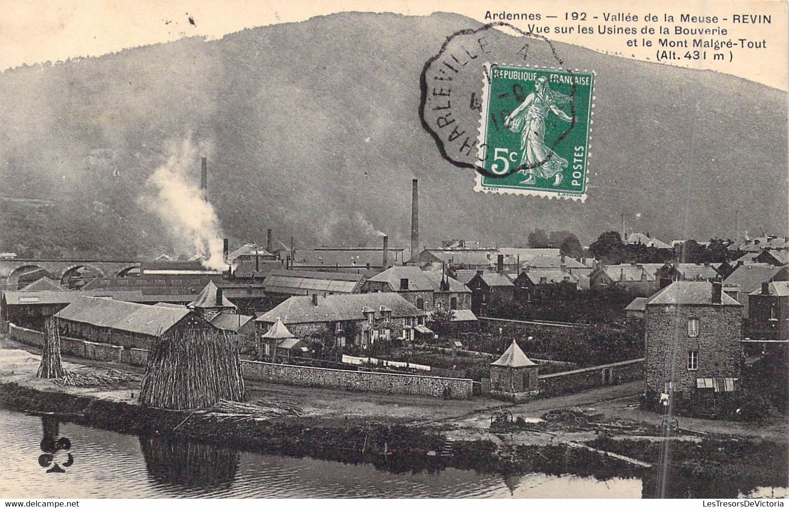 FRANCE - 08 -  Revin - Vallée De La Meuse - Vue Sur Les Usines De La Bouverie Et Le Mont.. - Carte Postale Ancienne - Revin