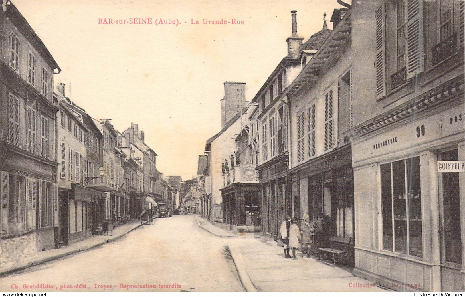 FRANCE - 10 - Bar-Sur-Seine - La Grande Rue - Editeur : Phet - Carte Postale Ancienne - Bar-sur-Seine