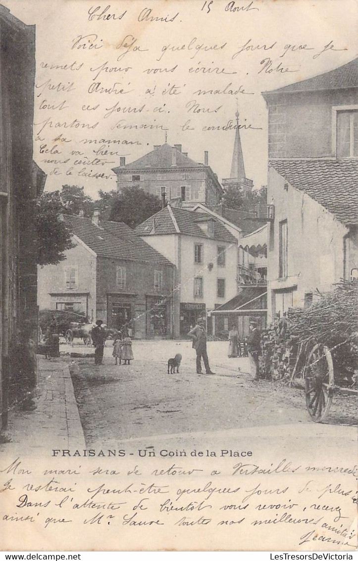 FRANCE - 39 - Fraisins - Un Coin De La Place - Animée - Carte Postale Ancienne - Andere & Zonder Classificatie