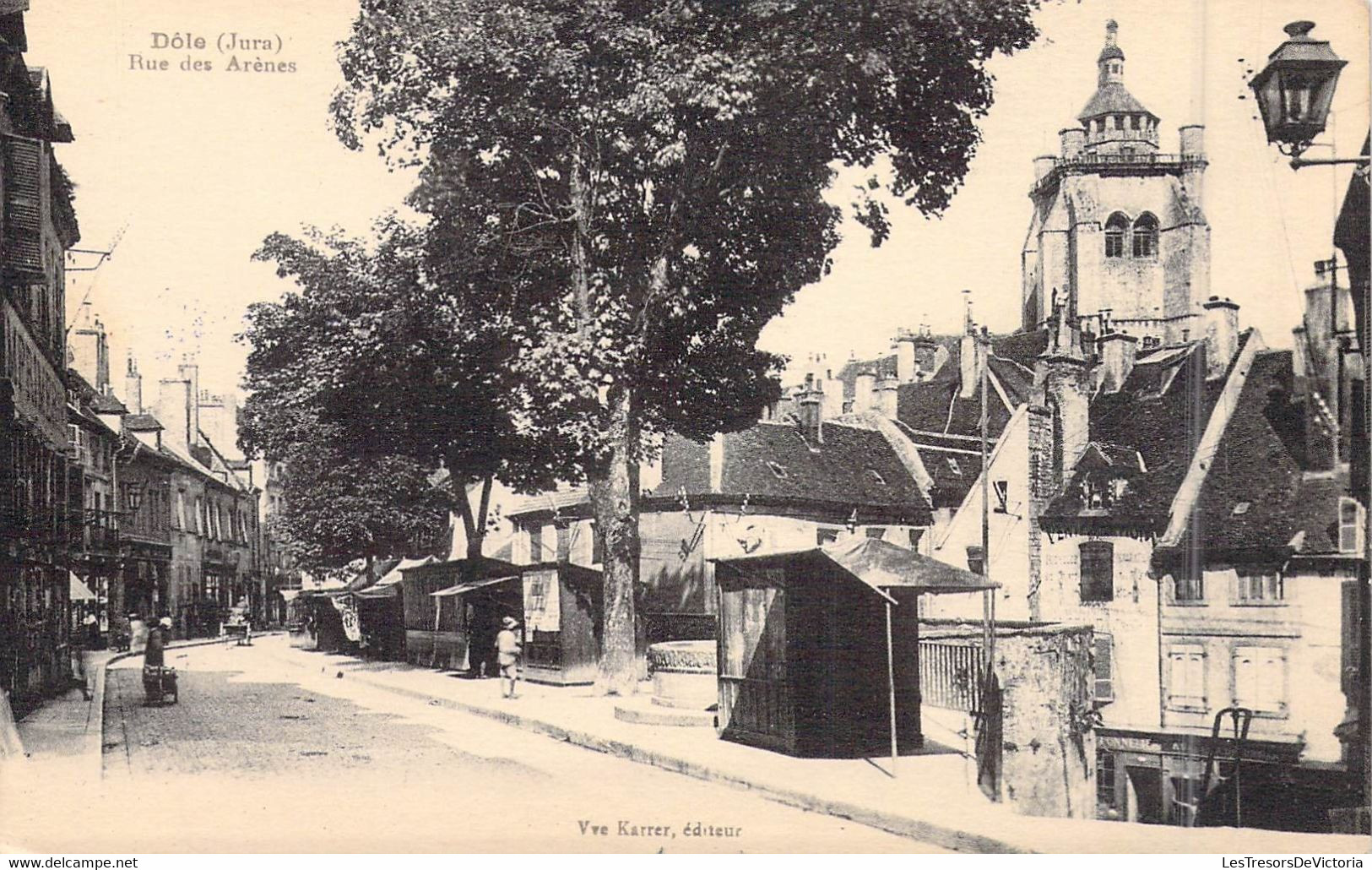 FRANCE - 39 - Dôle - Rue Des Arènes - Editeur : Karrer - Carte Postale Ancienne - Dole