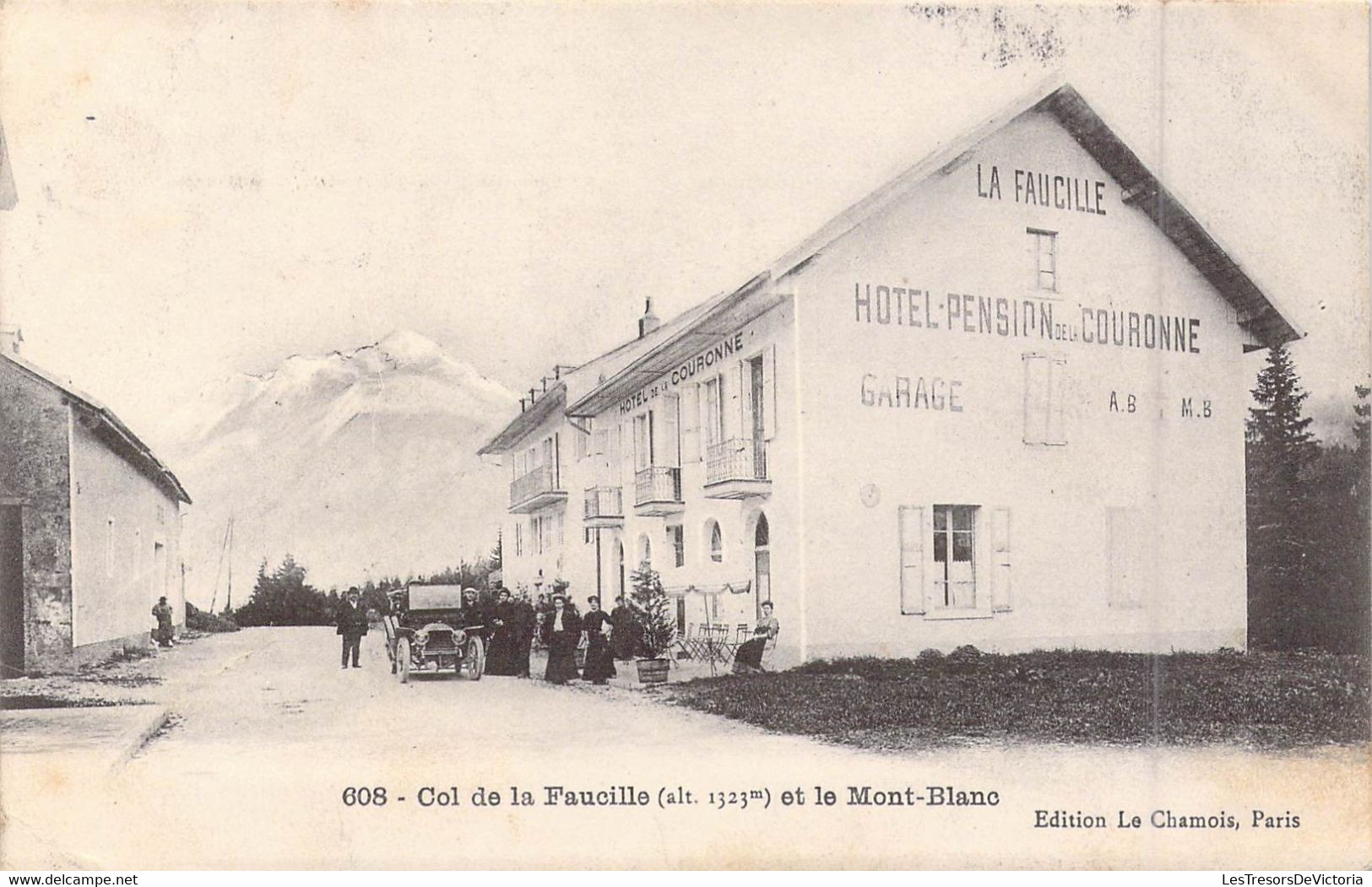 FRANCE - 39 - Col De La Faucille Et Le Mont Blanc - Altitude 1323m - Edition : Le Chamois - Carte Postale Ancienne - Autres & Non Classés