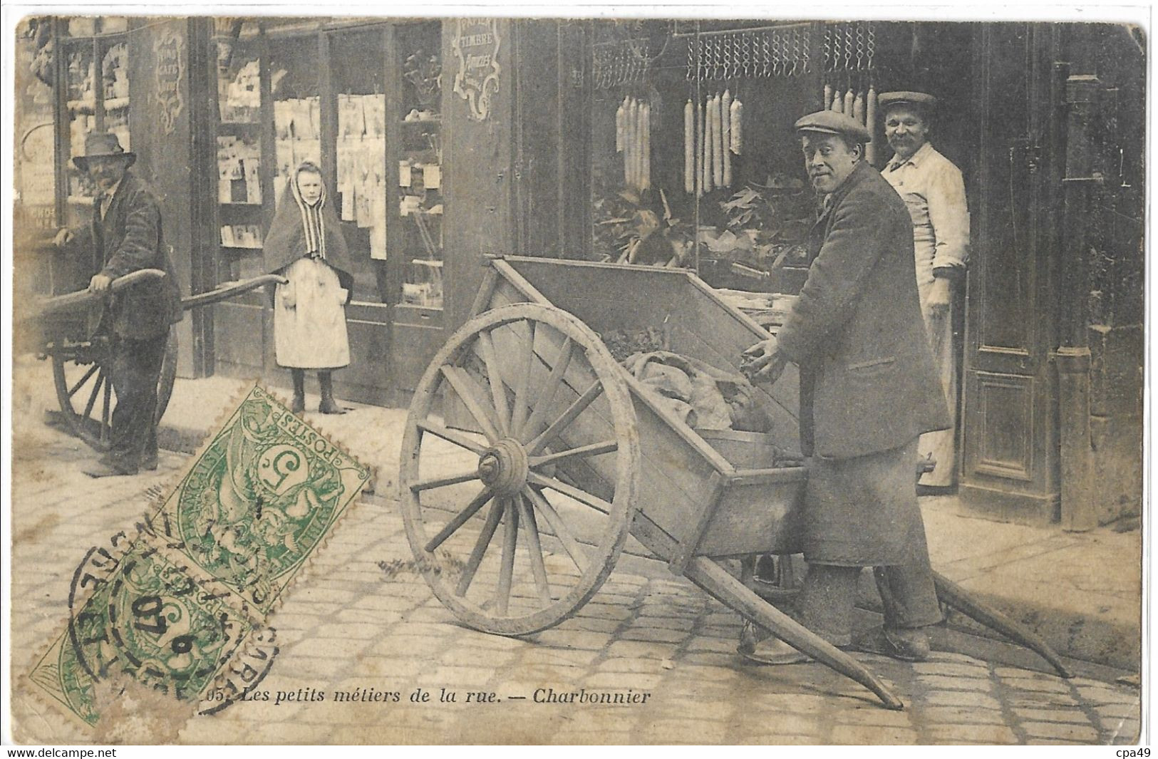 37    TOURS  LES PETITS METIERS DE LA RUE  CHARBONNIER    ( VENDU EN L' ETAT ) - Tours