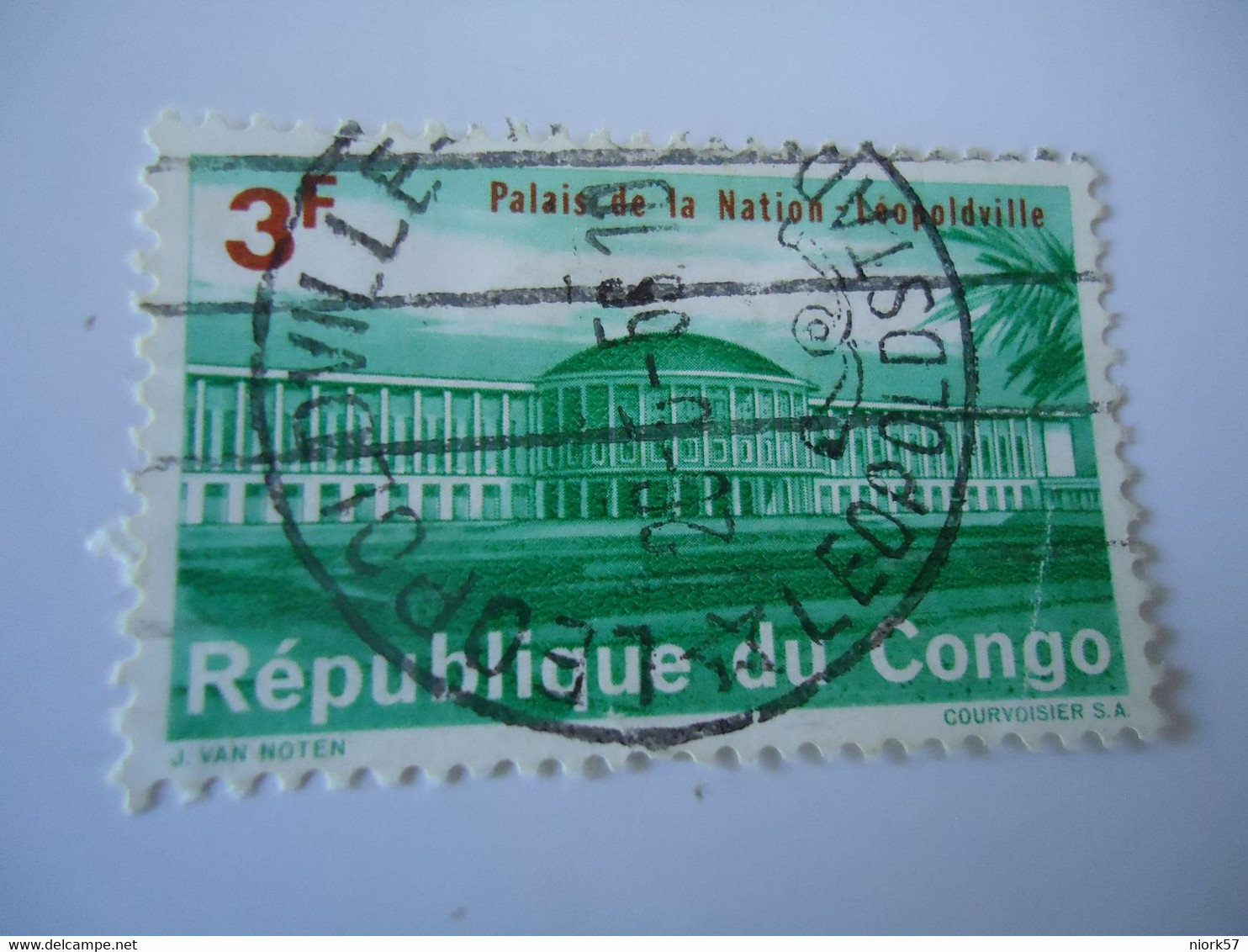 CONGO USED   STAMPS  PALACE   WITH POSTMARK - Andere & Zonder Classificatie