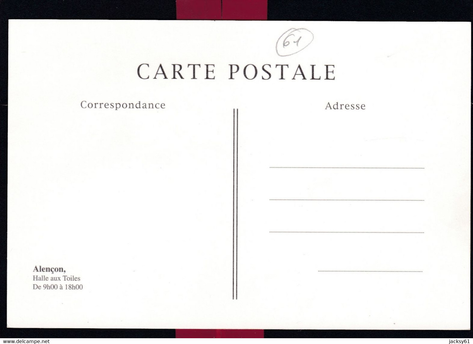 61 - Alençon - Salon De La Carte Postale Et Des Collestions Dimanche 27 Novembre 2005 - Bourses & Salons De Collections