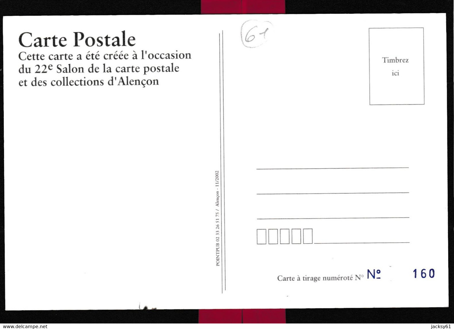 61 - Alençon - 22 ème Salon De La Carte Postale Et Des Collections - Bourses & Salons De Collections