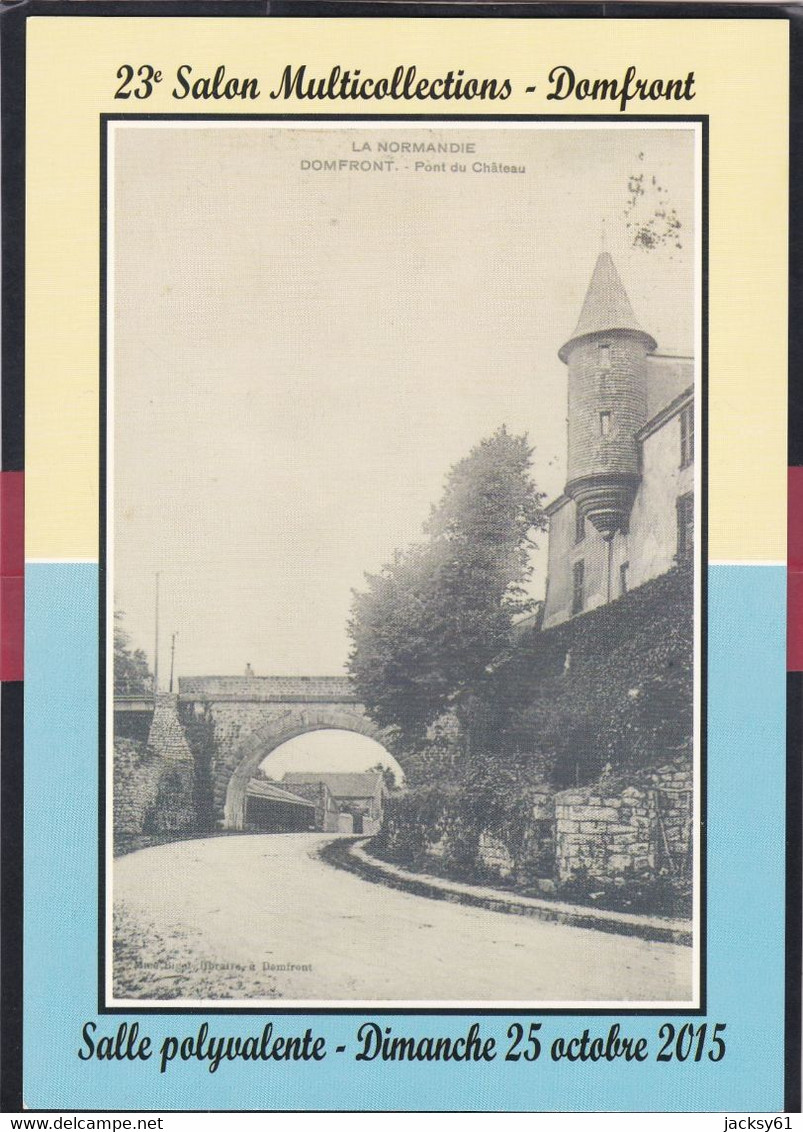 61 - Domfront  - 23 ème Salon Multicollections Dimanche 25 Octobre 2015 - Bourses & Salons De Collections