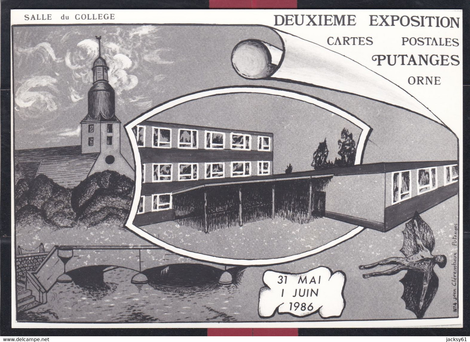 61 - Putanges - Deuxieme Exposition Cartes Postales 31 Mai 1 Juin 1986 - Bourses & Salons De Collections