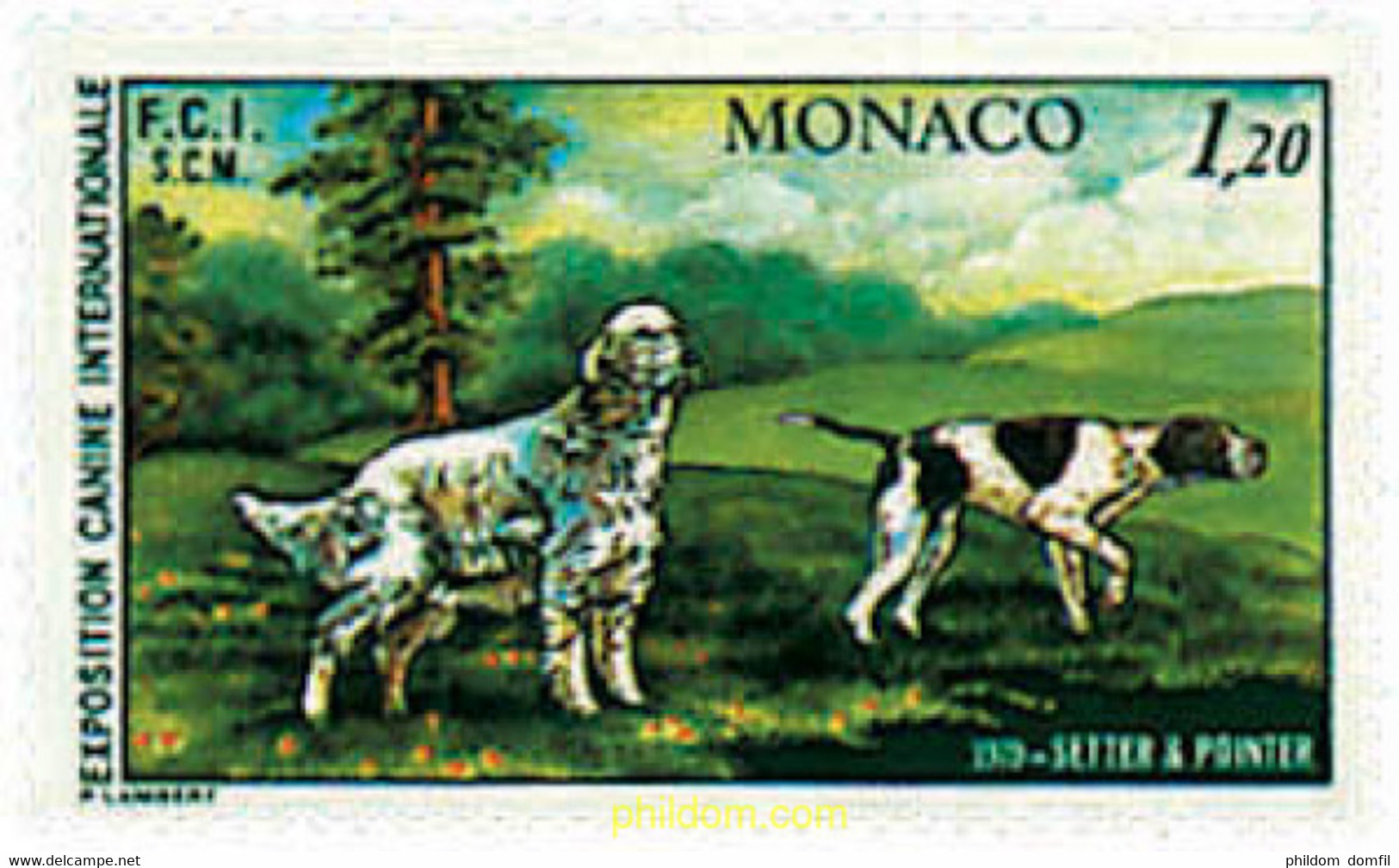 76905 MNH MONACO 1979 EXPOSICION CANINA INTERNACIONAL - Andere & Zonder Classificatie