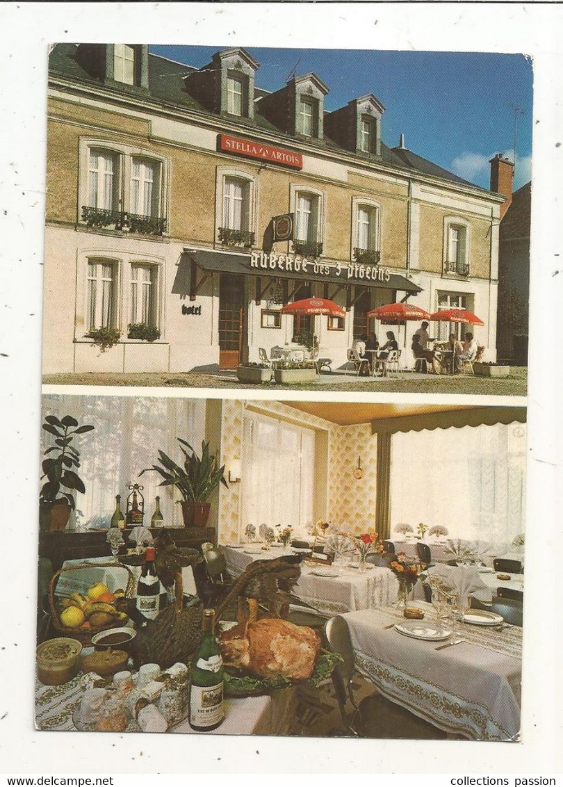 Cp, Restaurant, AUBERGE DES 3 PIGEONS,  86 ,  LENCLOITRE,  Vierge, Multivues - Hotels & Gaststätten