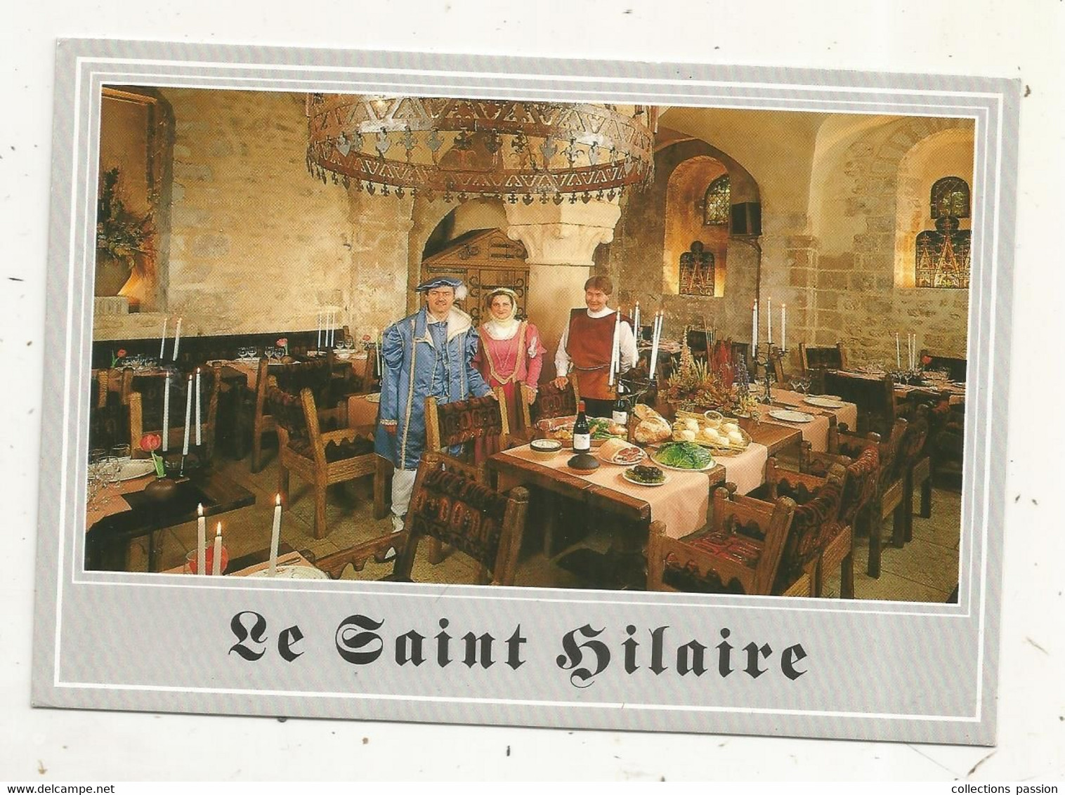 Cp, Restaurant, LE SAINT HILAIRE ,  Chantrerie Du XII E Siècle ,  86,  POITIERS,  Vierge - Hotels & Restaurants