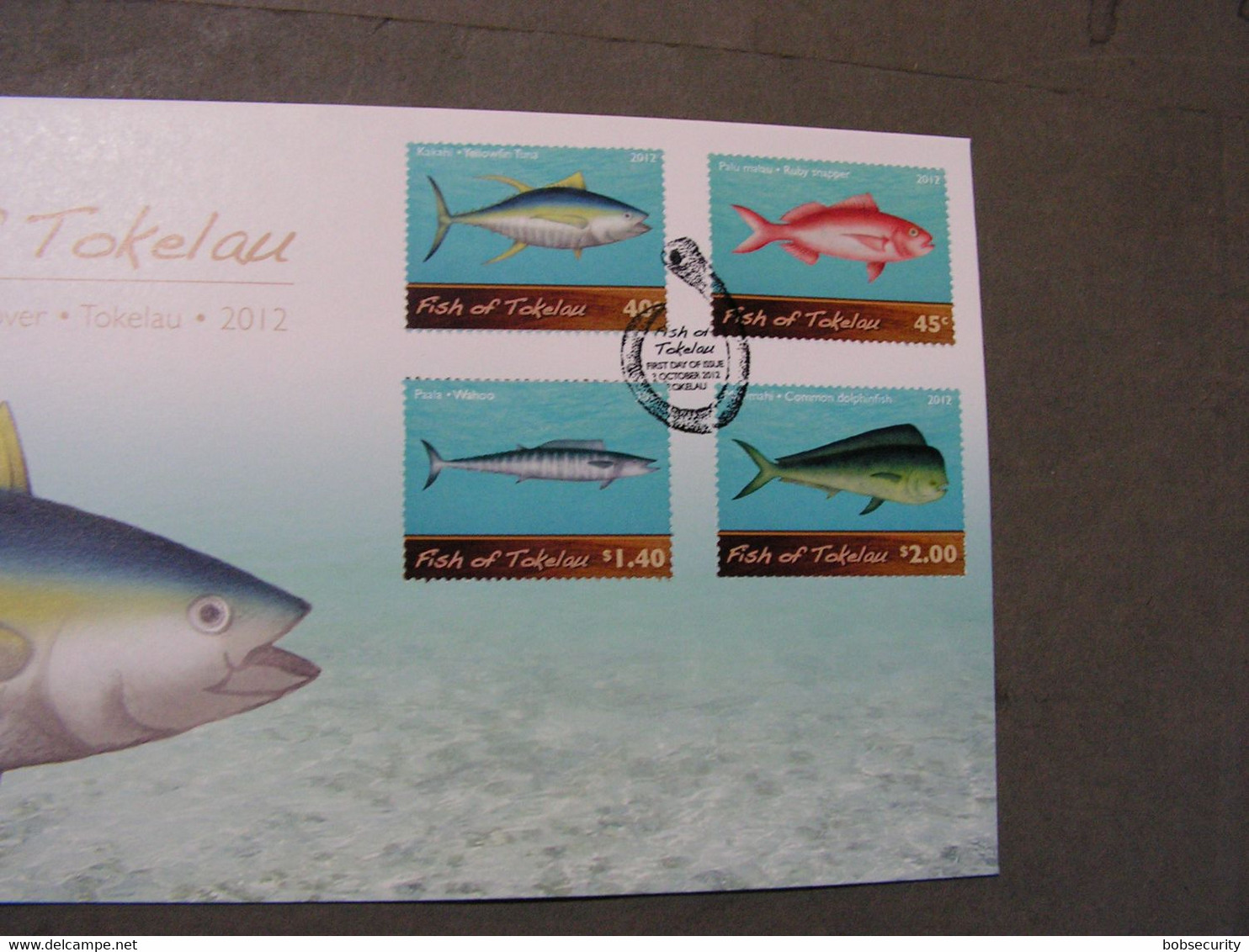 Tokelau , FDC Fische 2012  Block 48  Big Size - Tokelau