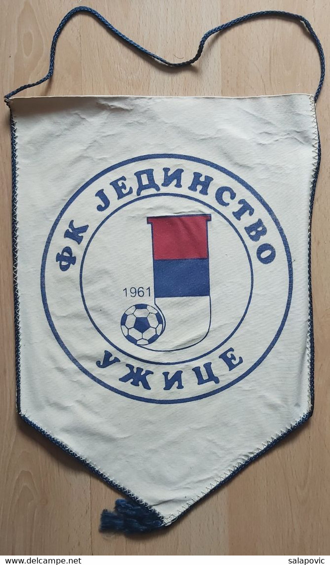 FK Jedinstvo Uzice, Serbia Football Club SOCCER, FUTBOL, CALCIO PENNANT, SPORTS FLAG SZ74/34 - Bekleidung, Souvenirs Und Sonstige