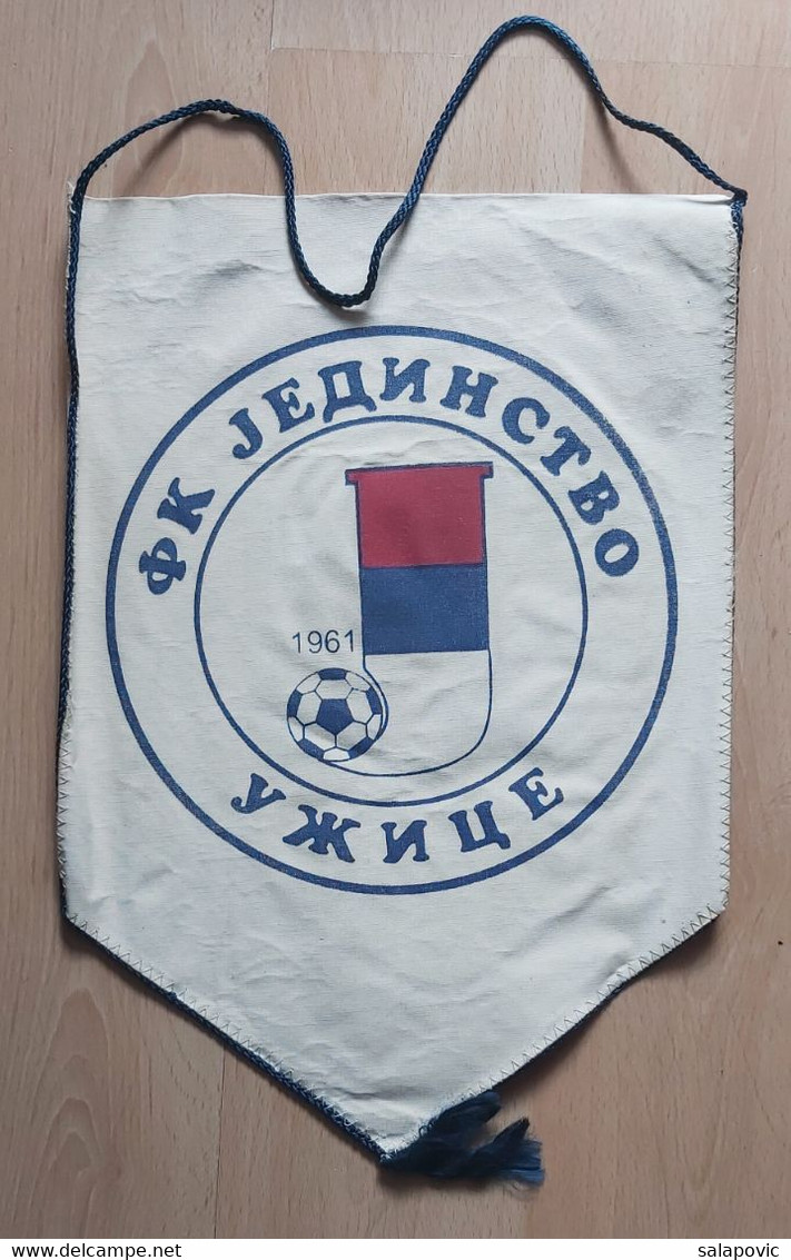 FK Jedinstvo Uzice, Serbia Football Club SOCCER, FUTBOL, CALCIO PENNANT, SPORTS FLAG SZ74/34 - Bekleidung, Souvenirs Und Sonstige