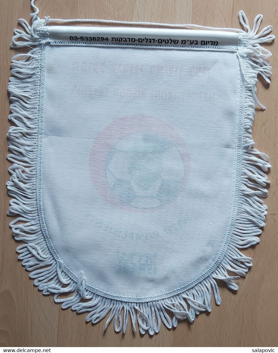 Hapoel Rishon LeZion Israel Football Club SOCCER, FUTBOL, CALCIO PENNANT, SPORTS FLAG SZ74/40 - Kleding, Souvenirs & Andere