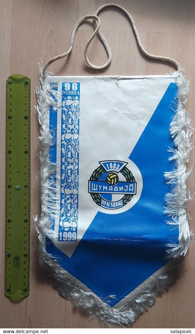 FK "Sumadija" Kragujevac Serbia Football Club SOCCER, FUTBOL, CALCIO PENNANT, SPORTS FLAG SZ74/41 - Apparel, Souvenirs & Other