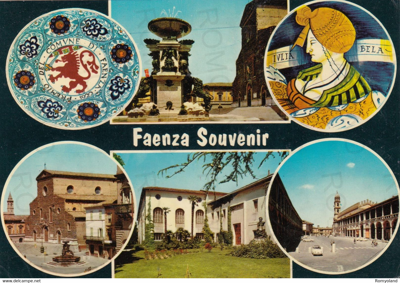 CARTOLINA  FAENZA,EMILIA ROMAGNA-SOUVENIR-STORIA,MEMORIA,CULTURA,RELIGIONE,IMPERO ROMANO,BELLA ITALIA,VIAGGIATA 1970 - Faenza
