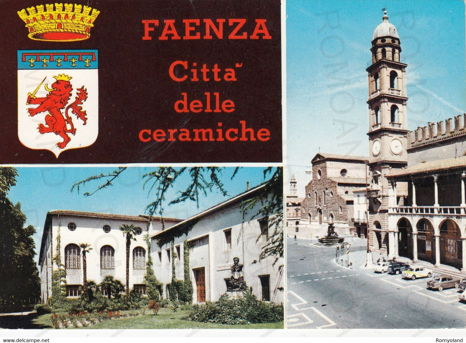 CARTOLINA  FAENZA,EMILIA ROMAGNA-CITTA DELLE CERAMICHE-STORIA,MEMORIA,CULTURA,RELIGIONE,BELLA ITALIA,VIAGGIATA 1968 - Faenza