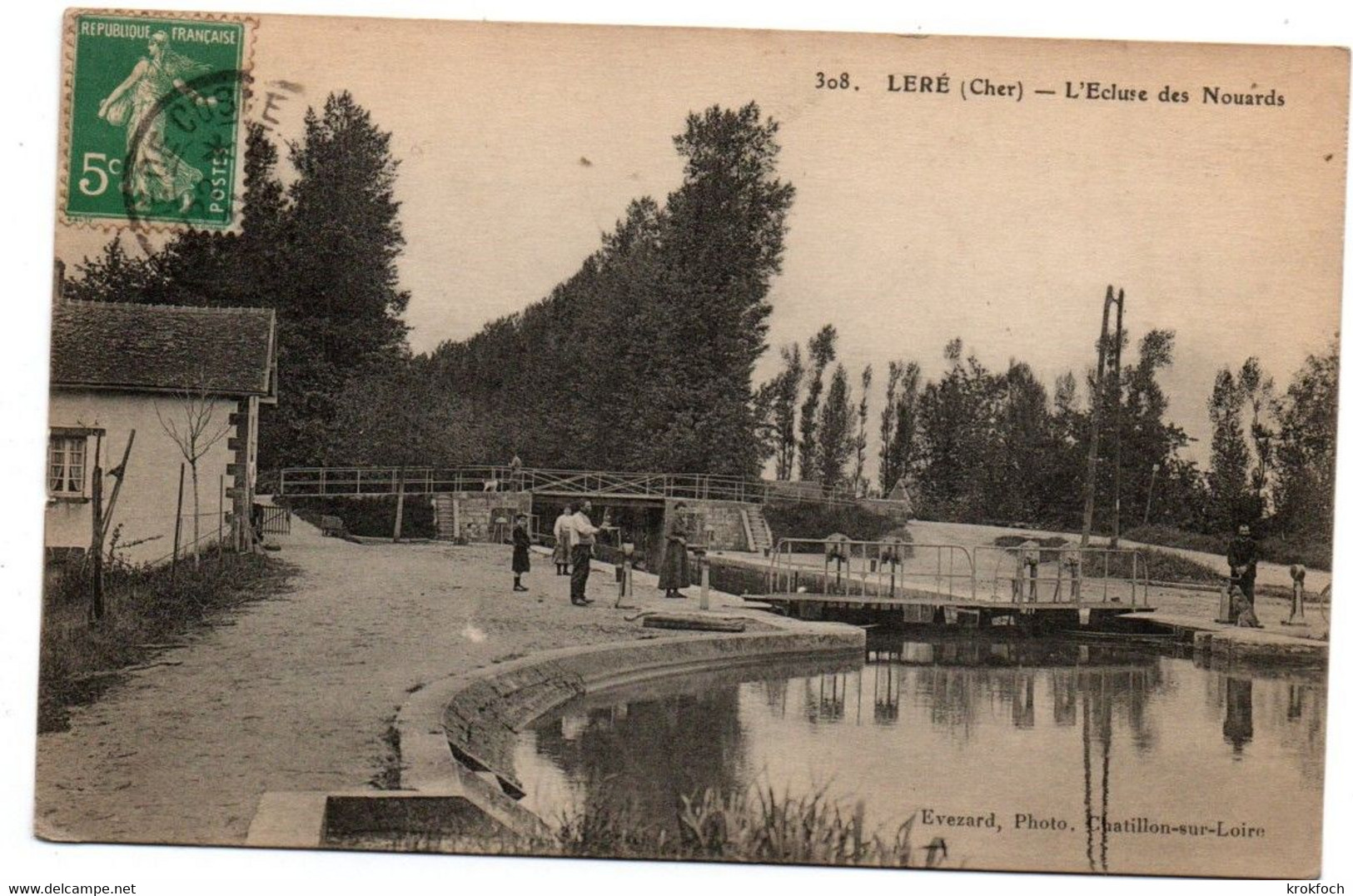 Leré - écluse Des Nouards N°308 - Photo Evezard à Chatillon-sur-Loire - Lere