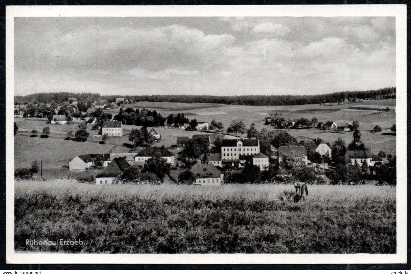 G1926 - Rübenau - Landpost Landpoststempel über Marienberg - DTVL - Marienberg