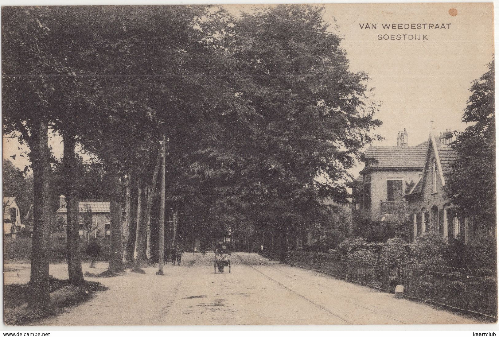 Van Weedestraat Soestdijk - (Utrecht, Nederland/Holland) - TRAMWEGEN, INVALIDENKAR - 21816 Uitg. A. Benning, Soest - Soestdijk