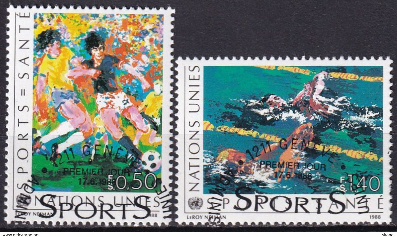 UNO GENF 1988 Mi-Nr. 169/70 O Used - Aus Abo - Used Stamps