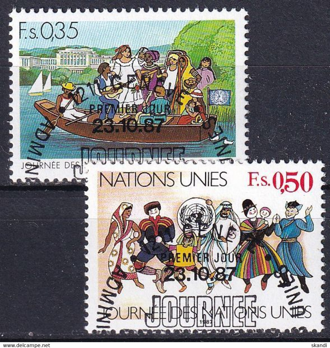 UNO GENF 1987 Mi-Nr. 158/59 O Used - Aus Abo - Used Stamps