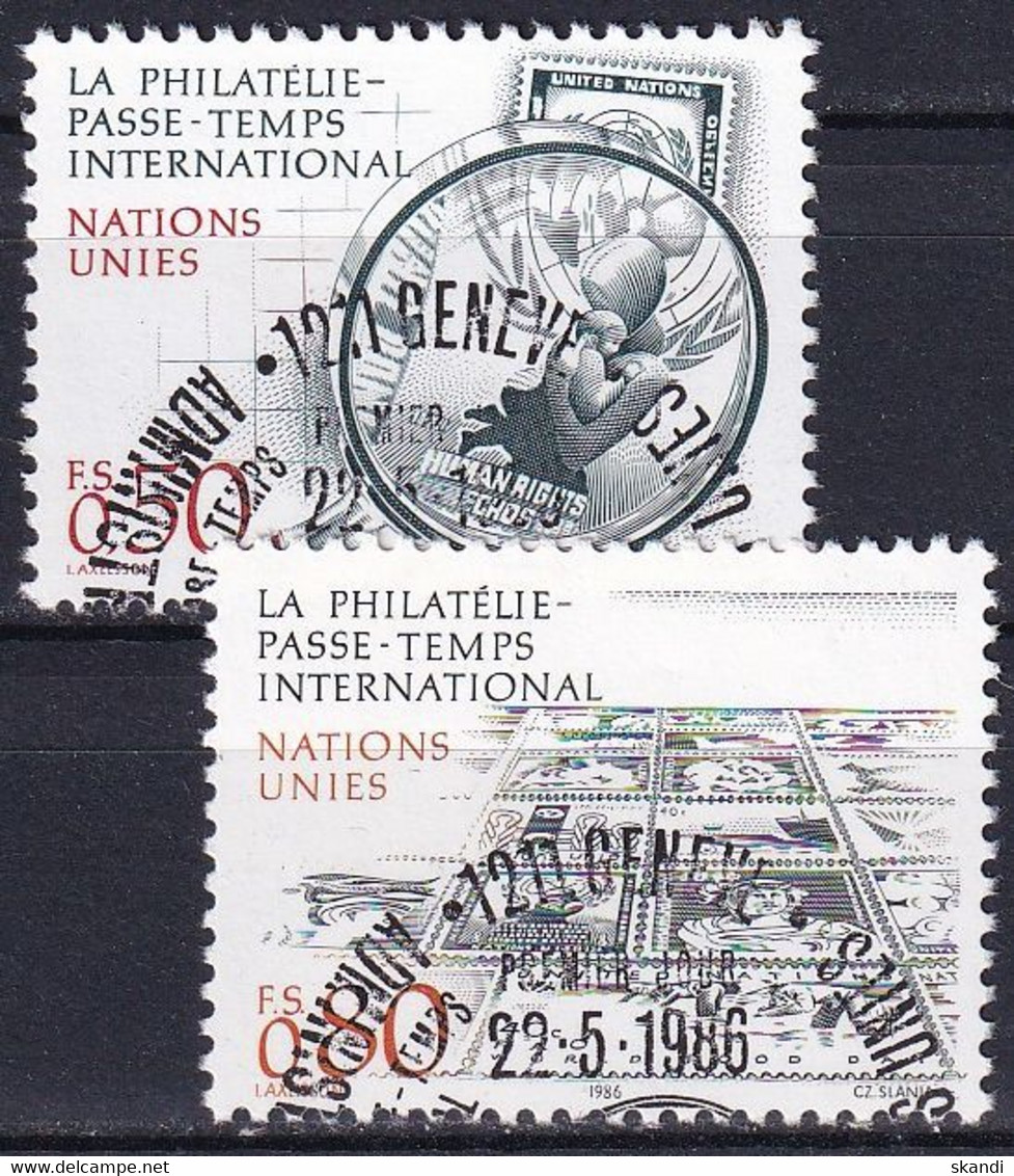 UNO GENF 1986 Mi-Nr. 143/44 O Used - Aus Abo - Used Stamps