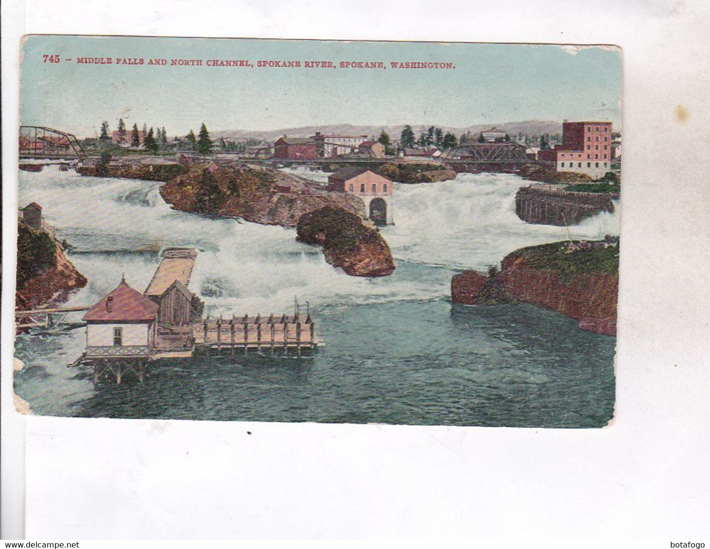 CPA MIDDLE FALLS  AND NORTH CHANNEL , SPOKANE RIVER - Spokane