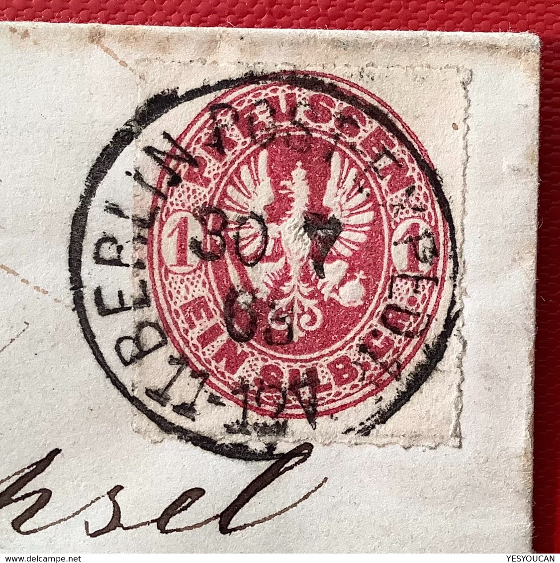 "BERLIN POST EXPED.18" 1863 Hübscher Orts-Brief Preussen 1Sgr Tadellos - Brieven En Documenten