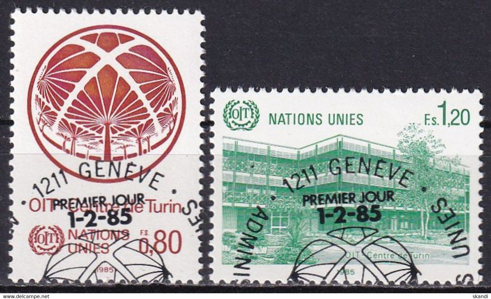UNO GENF 1985 Mi-Nr. 127/28 O Used - Aus Abo - Used Stamps