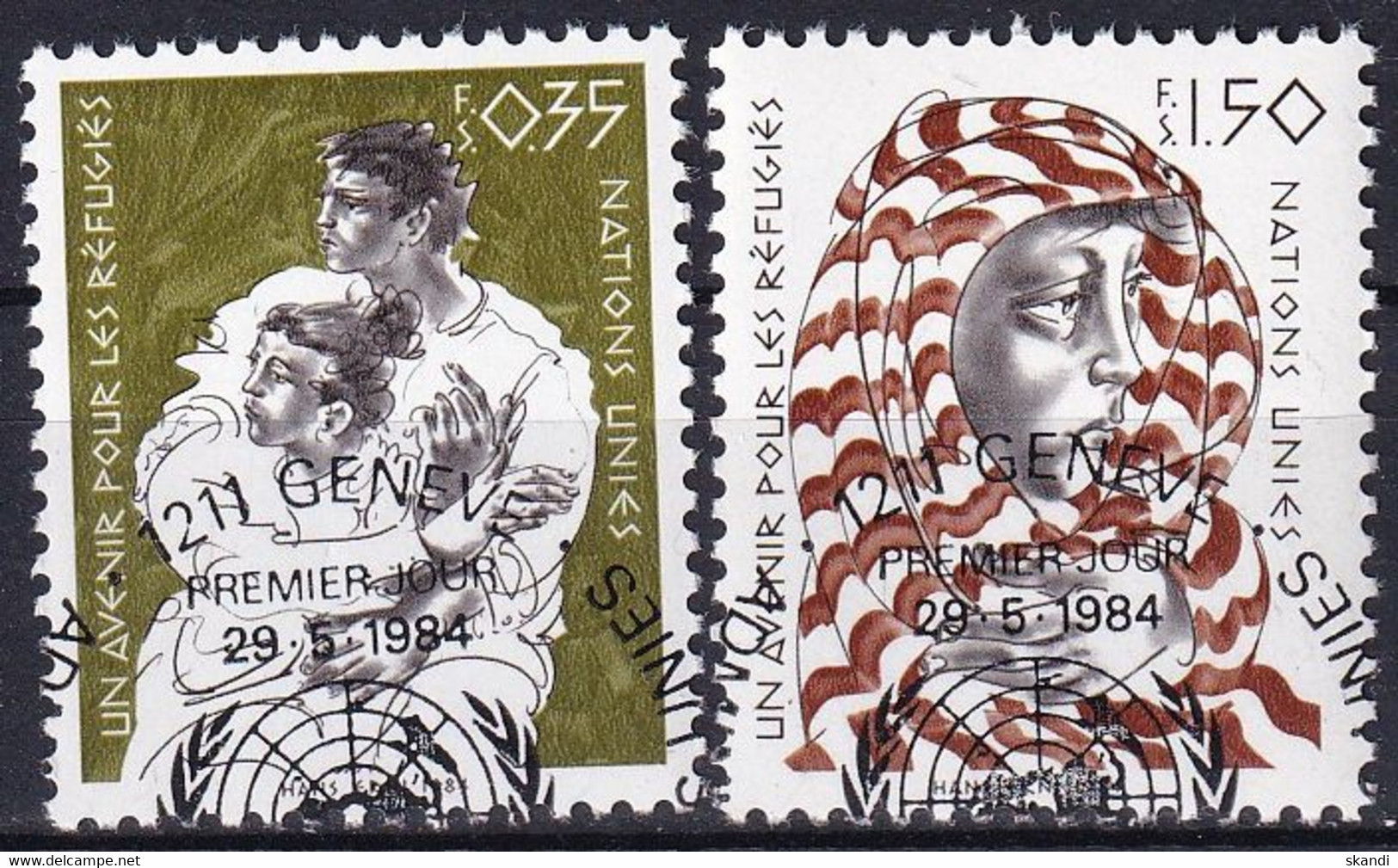 UNO GENF 1984 Mi-Nr. 124/25 O Used - Aus Abo - Used Stamps