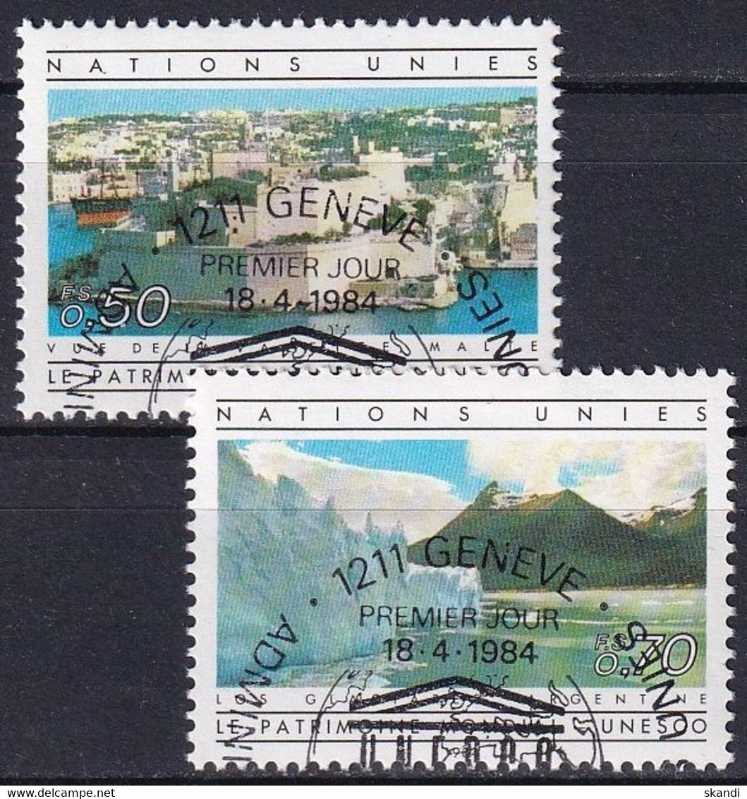 UNO GENF 1984 Mi-Nr. 122/23 O Used - Aus Abo - Used Stamps