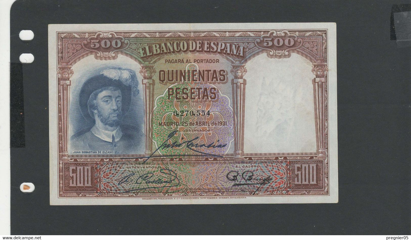 ESPAGNE - Billet 500 Pesetas 1931 SPL/AU Pick-084 - 500 Peseten