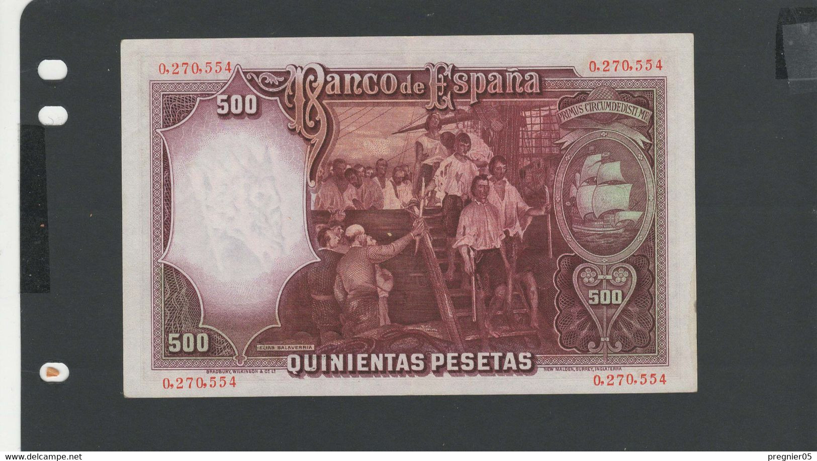 ESPAGNE - Billet 500 Pesetas 1931 SPL/AU Pick-084 - 500 Peseten