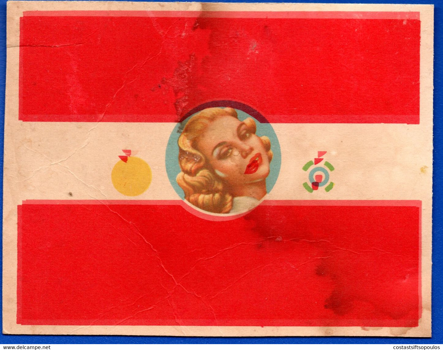 1455. GREECE. KONSTANTINOU BROS UNFINISHED CIGARETTE BOX(UPPER PART ONLY).COLOUR SHIFT - Zigarettenetuis (leer)