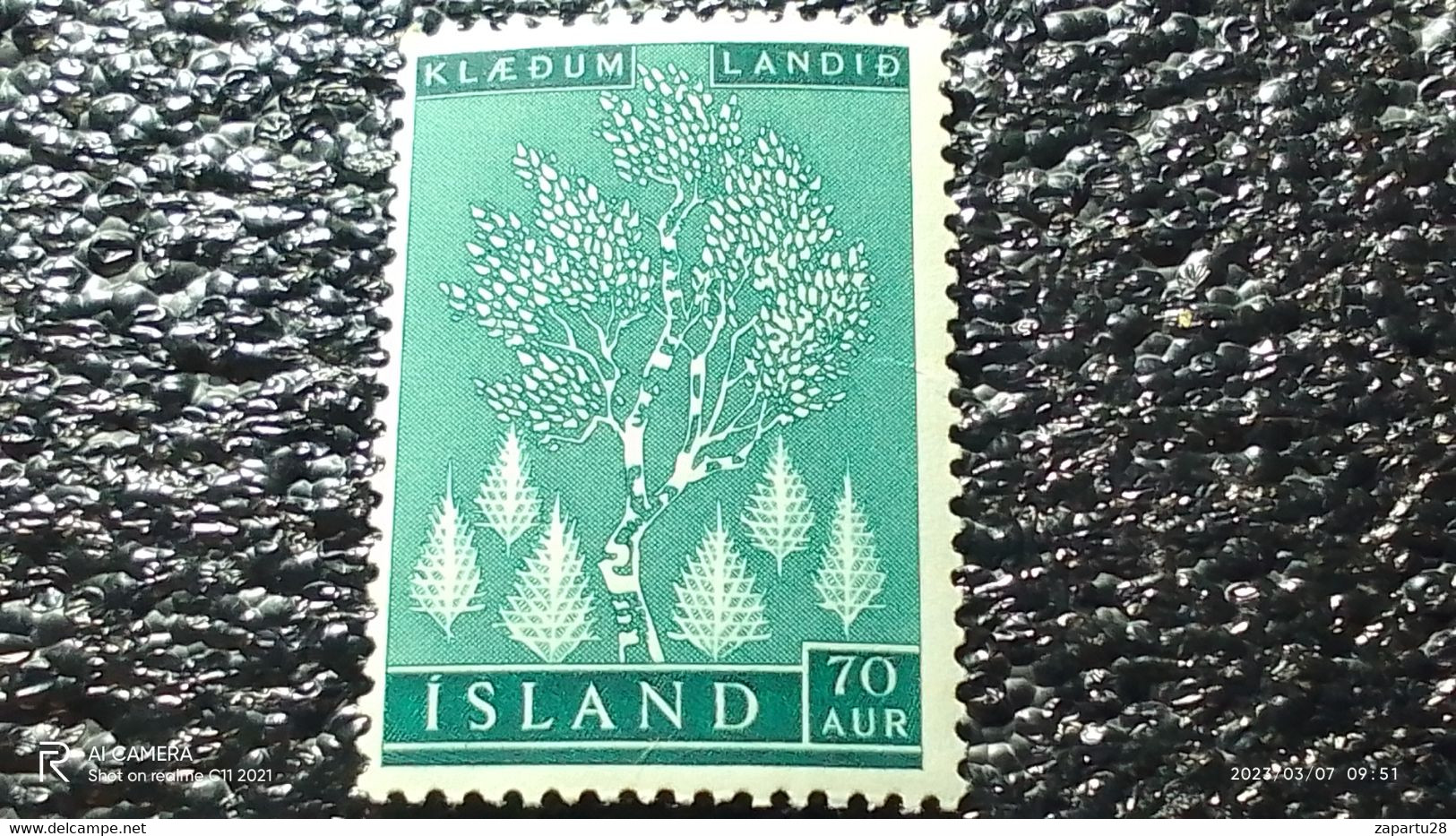 ISLAND-1950- 1960        70AUR   UNUSED - Neufs