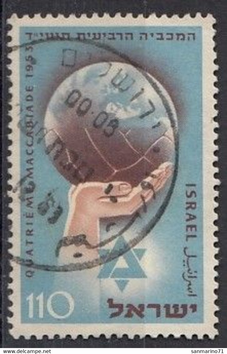 ISRAEL 92,used,falc Hinged - Usati (senza Tab)