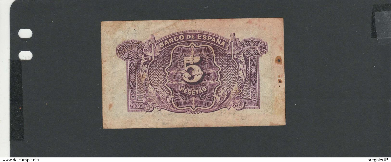 ESPAGNE - Billet 5 Pesetas 1935 TB/F Pick-085 § D - 5 Pesetas