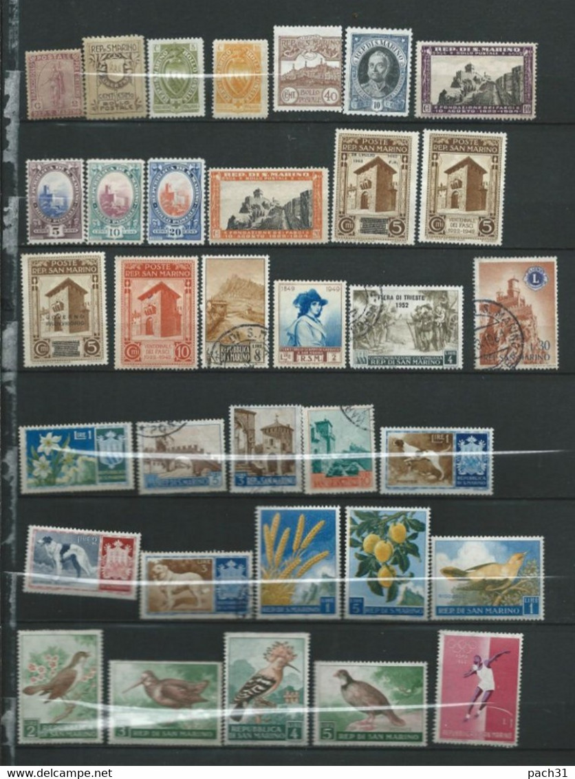 St Marin Lot De Timbres **,* Et O - Collections, Lots & Series