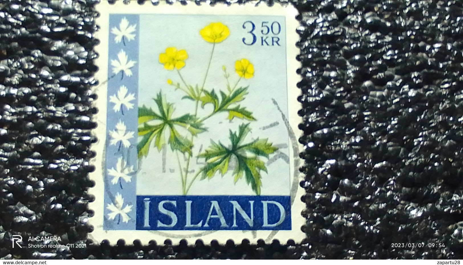 ISLAND-1960- 70     3.50KR  USED - Gebruikt