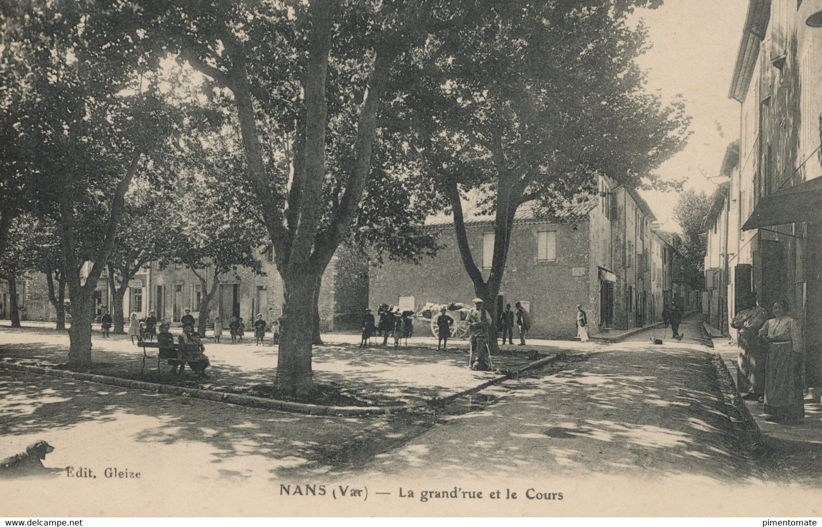 NANS LA GRAND'RUE ET LE COURS 1939 - Nans-les-Pins