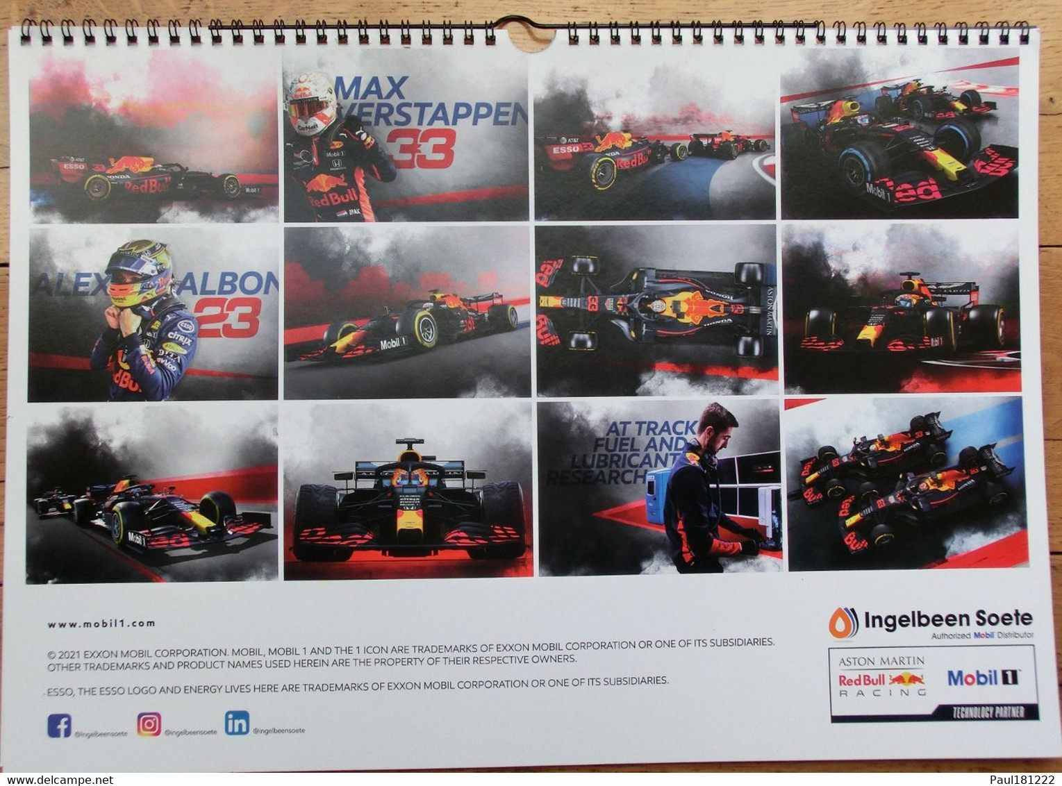 Calendrier 2021, Formule1, Formula One, Aston Martin, Red Bull, Mobil1 - Other & Unclassified